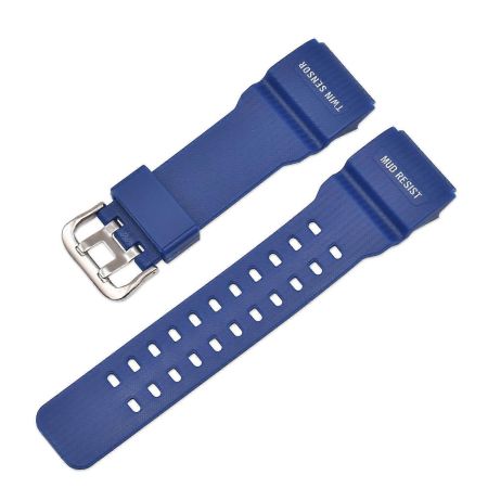 CASO 2 Compatible With Casio G-Shock Mud-Master GG-1000 /GWG-100 /GSG-100 Watch Only 27MM Resin Watch Strap (Blue)