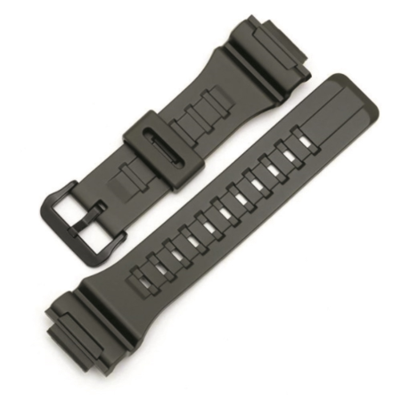 CASO4 For ”Casio W-735H, W-736H, AQ-S810W, AEQ-110W & AEQ-110BW (Models Only) 18 mm (Black)
