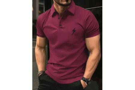 Men's Western T-Shirt Maroon